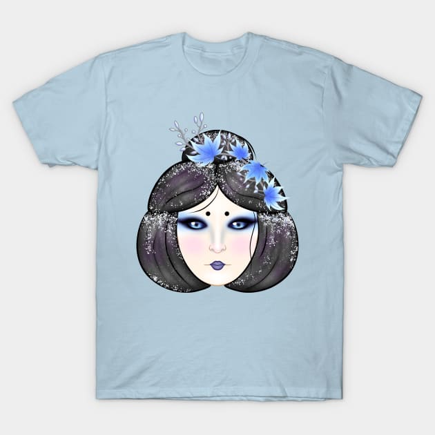 Yokai Ladies - Yuki Onna (pastel) T-Shirt by Luna-Cooper